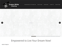 Tablet Screenshot of evelynwhitecoaching.com